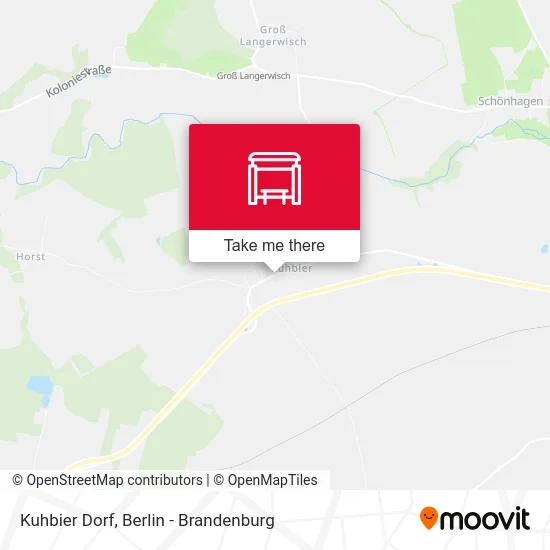 Kuhbier Dorf map