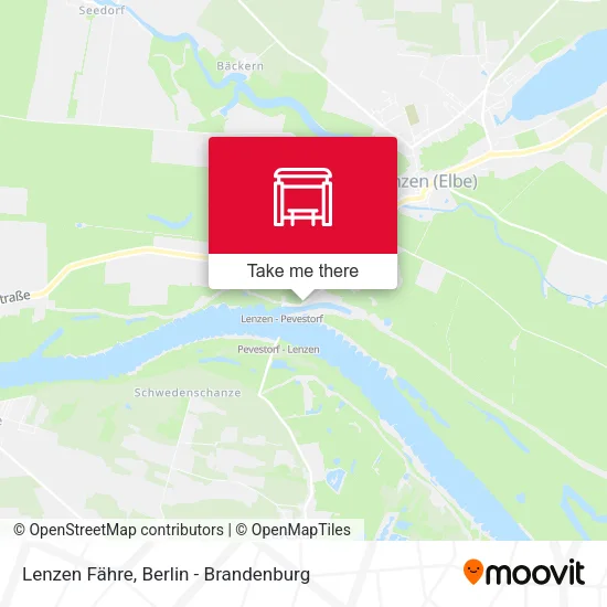 Карта Lenzen Fähre
