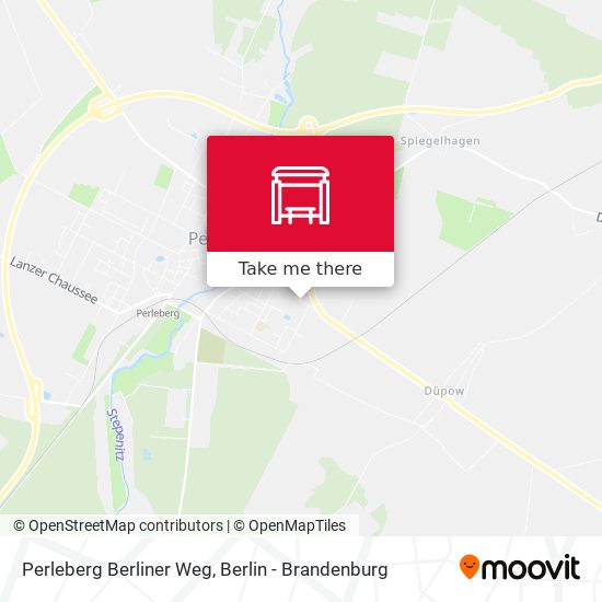 Perleberg Berliner Weg map