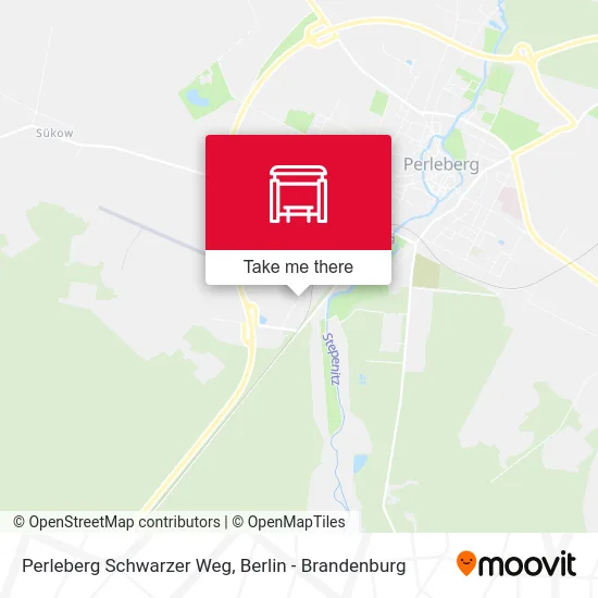 Perleberg Schwarzer Weg map