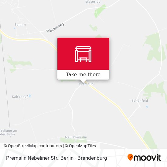 Premslin Nebeliner Str. map