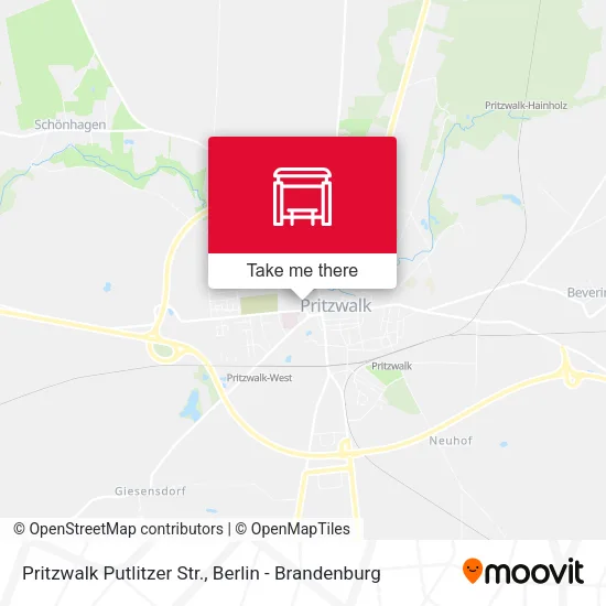Карта Pritzwalk Putlitzer Str.