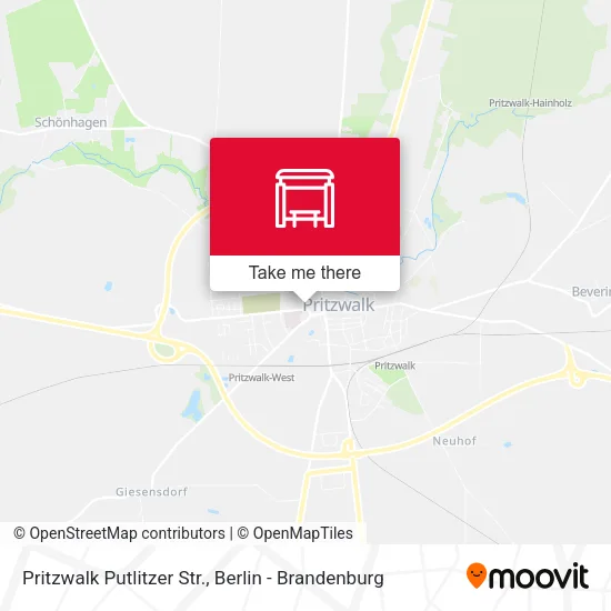 Карта Pritzwalk Putlitzer Str.