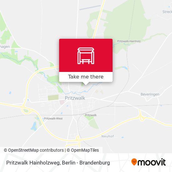 Pritzwalk Hainholzweg map
