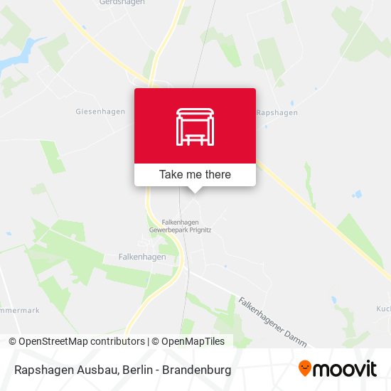 Rapshagen Ausbau map
