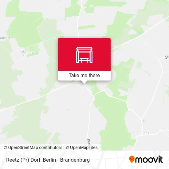 Reetz (Pr) Dorf map