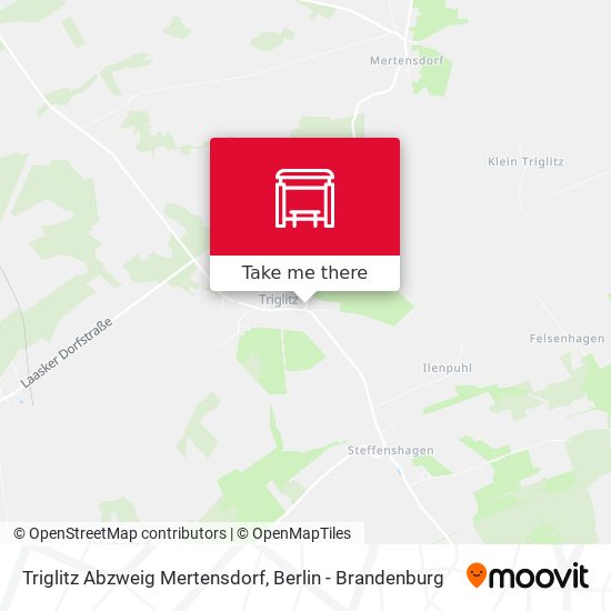 Triglitz Abzweig Mertensdorf map