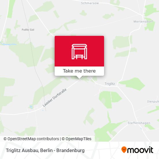 Triglitz Ausbau map