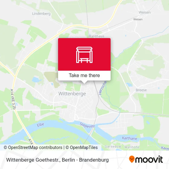 Карта Wittenberge Goethestr.