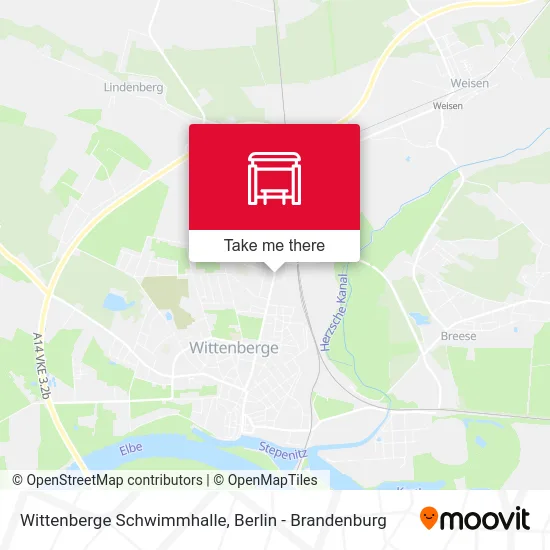 Wittenberge Schwimmhalle map