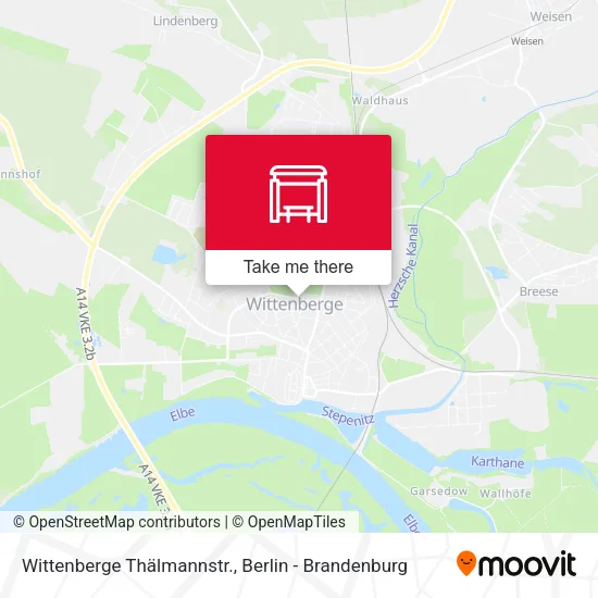 Карта Wittenberge Thälmannstr.