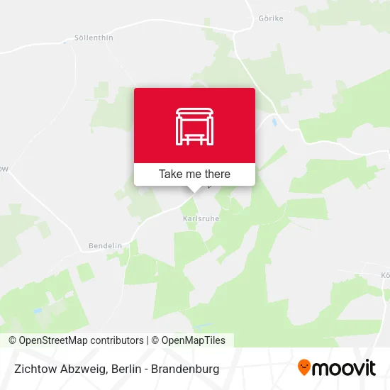 Карта Zichtow Abzweig