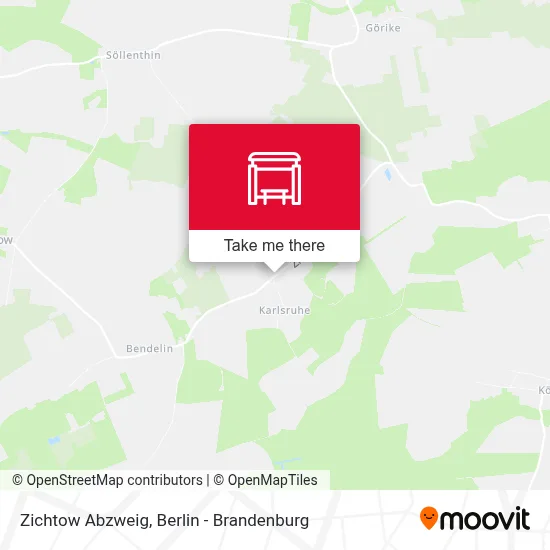 Zichtow Abzweig map