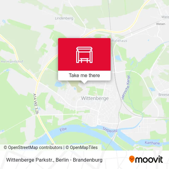 Wittenberge Parkstr. map