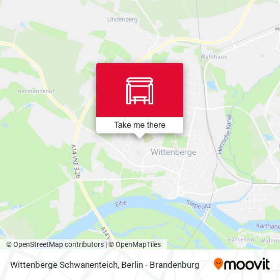 Wittenberge Schwanenteich map