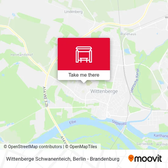Wittenberge Schwanenteich map