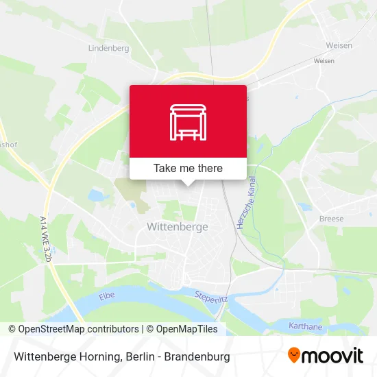 Wittenberge Horning map