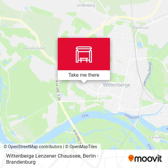 Wittenberge Lenzener Chaussee map