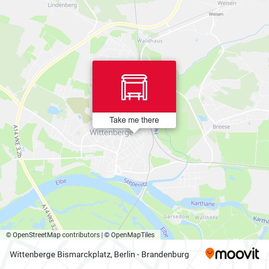 Wittenberge Bismarckplatz map