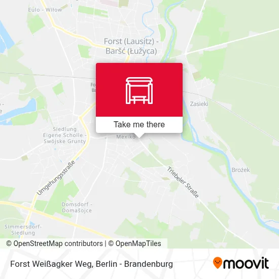 Forst Weißagker Weg map