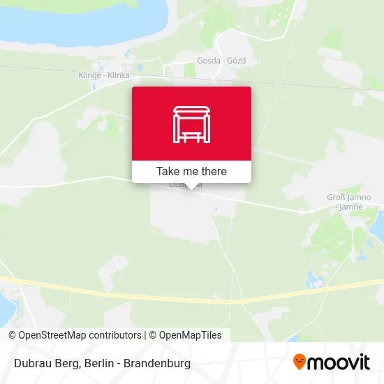 Dubrau Berg map