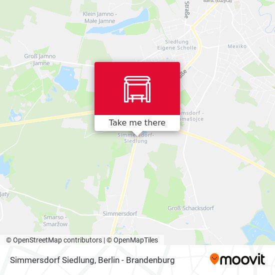 Simmersdorf Siedlung map