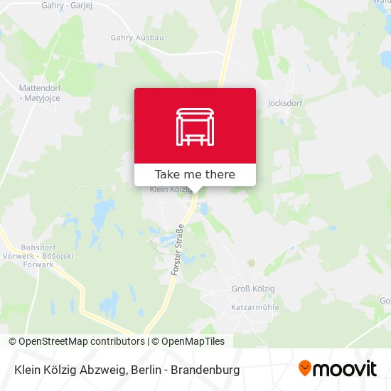 Klein Kölzig Abzweig map