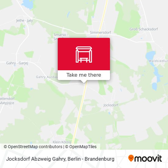 Jocksdorf Abzweig Gahry map