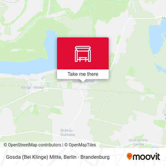 Gosda (Bei Klinge) Mitte map