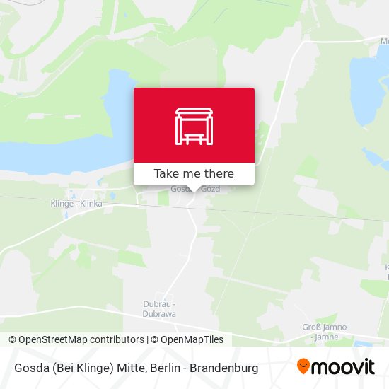 Gosda (Bei Klinge) Mitte map