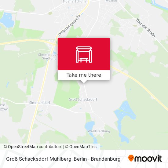 Groß Schacksdorf Mühlberg map