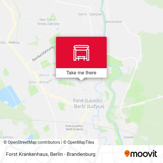 Forst Krankenhaus map