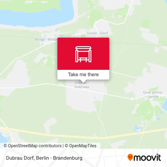 Dubrau Dorf map