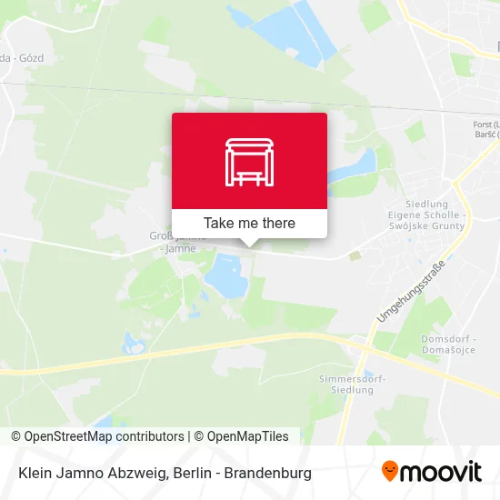 Klein Jamno Abzweig map