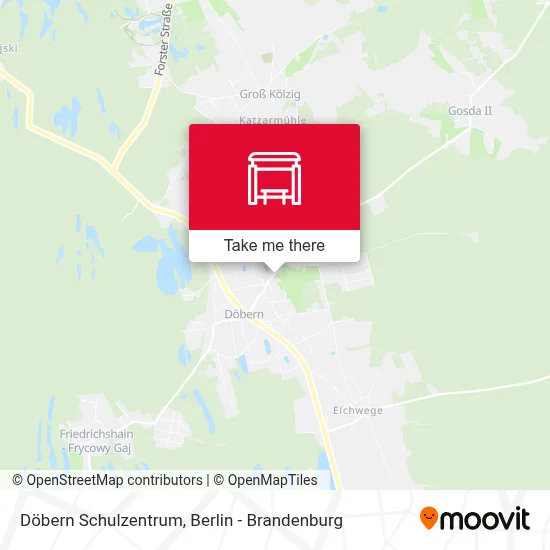Döbern Schulzentrum map