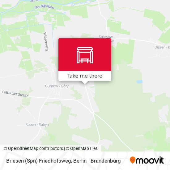 Briesen (Spn) Friedhofsweg map