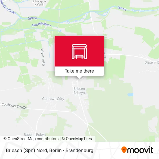 Briesen (Spn) Nord map