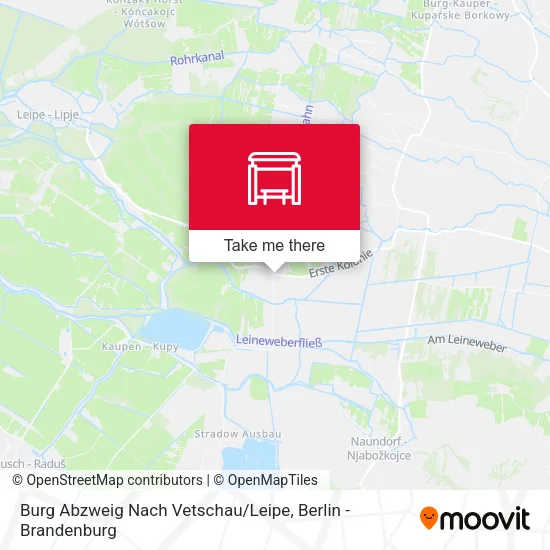 Карта Burg Abzweig Nach Vetschau / Leipe