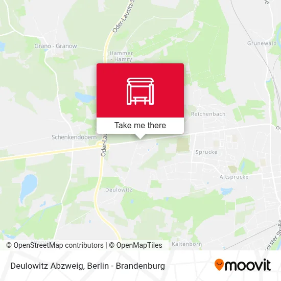 Deulowitz Abzweig map