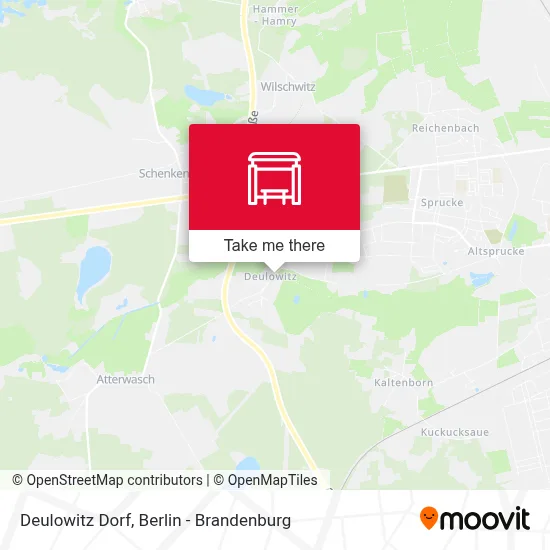Deulowitz Dorf map