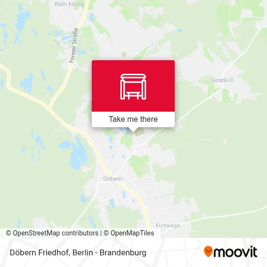 Döbern Friedhof map