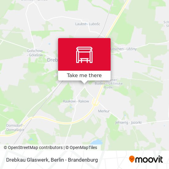 Drebkau Glaswerk map