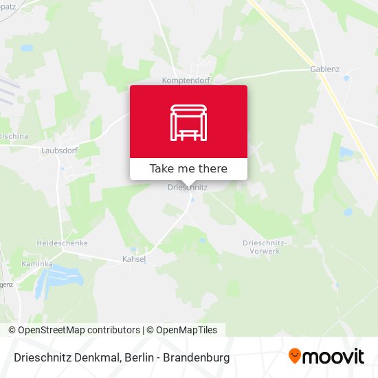 Drieschnitz Denkmal map