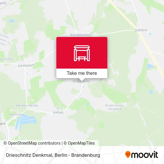 Карта Drieschnitz Denkmal