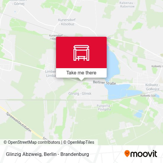 Карта Glinzig Abzweig