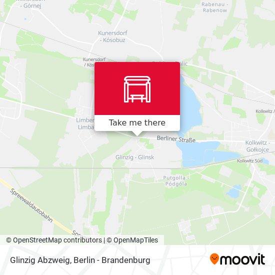Glinzig Abzweig map