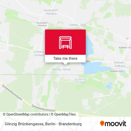 Glinzig Brückengasse map