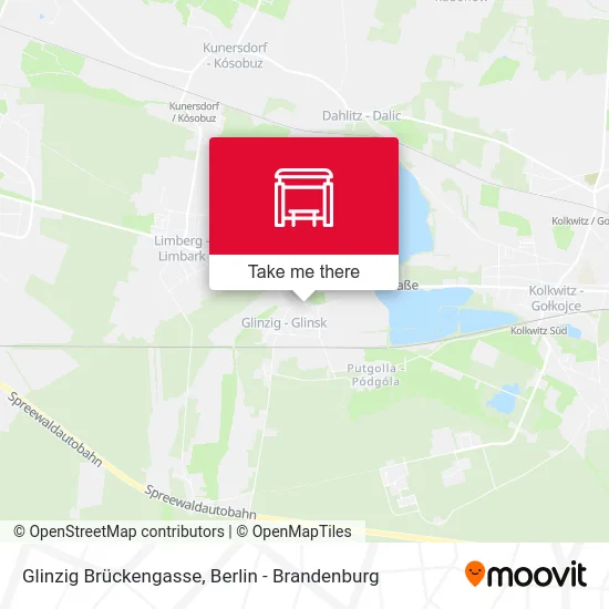 Glinzig Brückengasse map