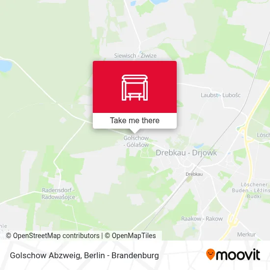 Golschow Abzweig map