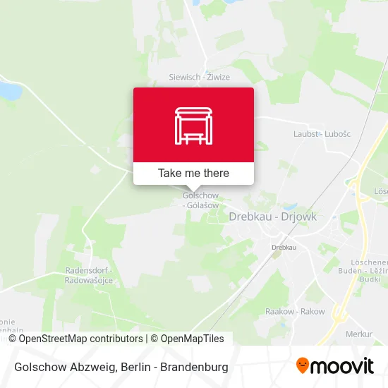 Golschow Abzweig map